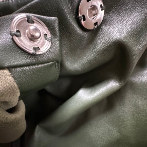 Jason Wu Faux Leather Green Mini Skort - Picture 6 of 6